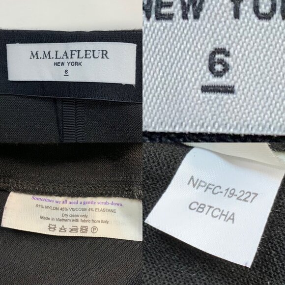 M.M. Lafleur The Crosby Skirt Textured Ponte 6 Charcoal Mini High Rise - Picture 5 of 11